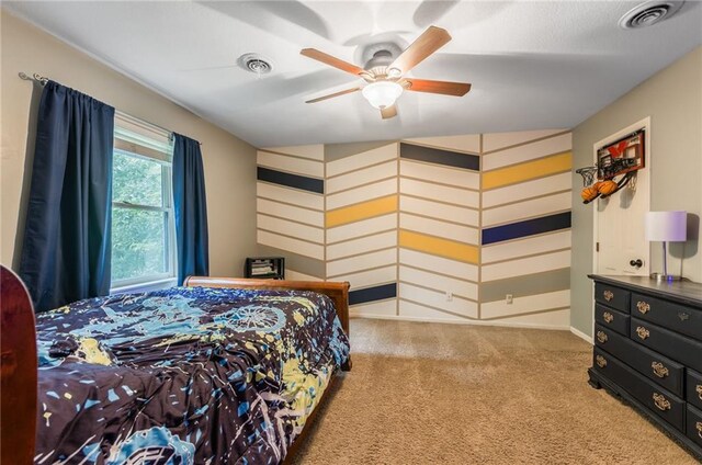 617 Butternut Ln, Liberty, MO 64068 - bedroom featuring carpet floors and ceiling fan