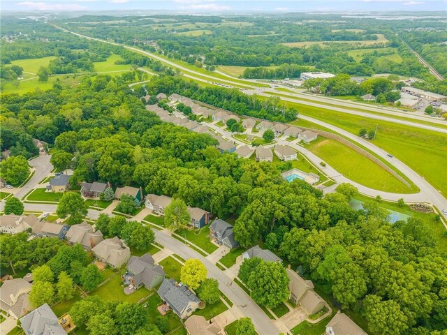 617 Butternut Ln, Liberty, MO 64068 - aerial perspective of suburban area