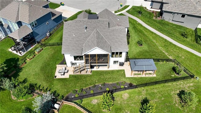 17316 Noland St, Overland Park, KS 66221 - aerial view of property and surrounding area
