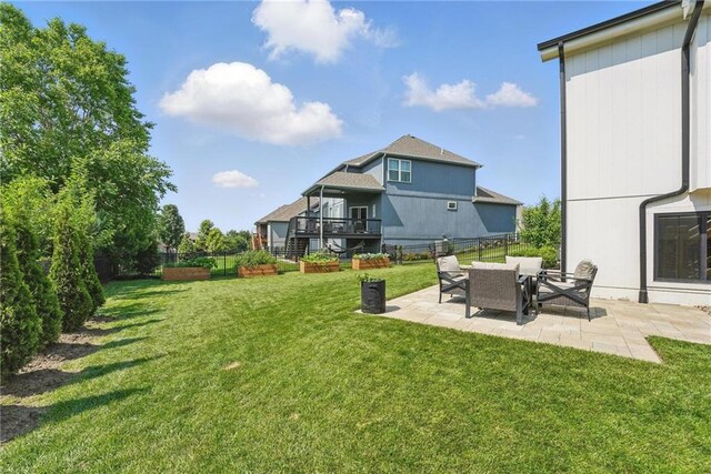 17316 Noland St, Overland Park, KS 66221 - view of yard featuring a patio