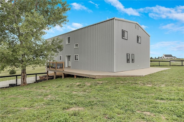 9414 Greenton Rd, Odessa, MO 64076 - rear view of house featuring a deck