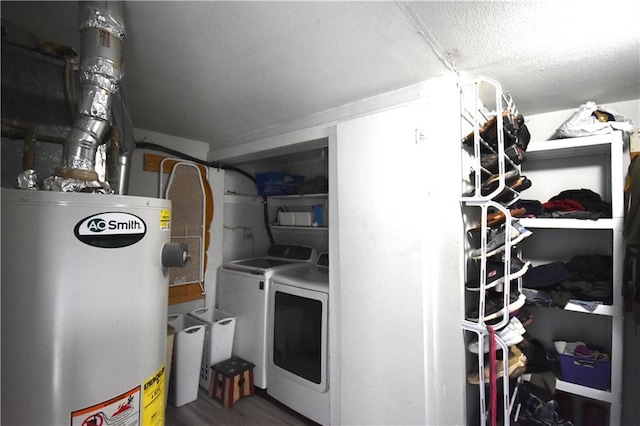 31212 E Webster Rd, Grain Valley, MO 64029 - laundry area with gas water heater and washer and dryer
