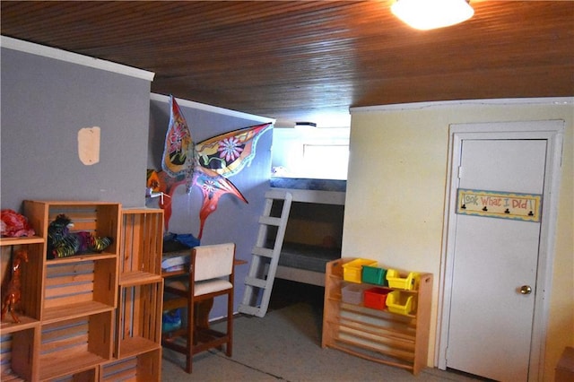 31212 E Webster Rd, Grain Valley, MO 64029 - bedroom featuring wooden ceiling and carpet