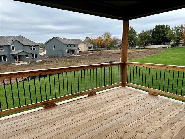 19787 W 114th Pl, Olathe, KS 66061 - deck with a lawn and a residential view