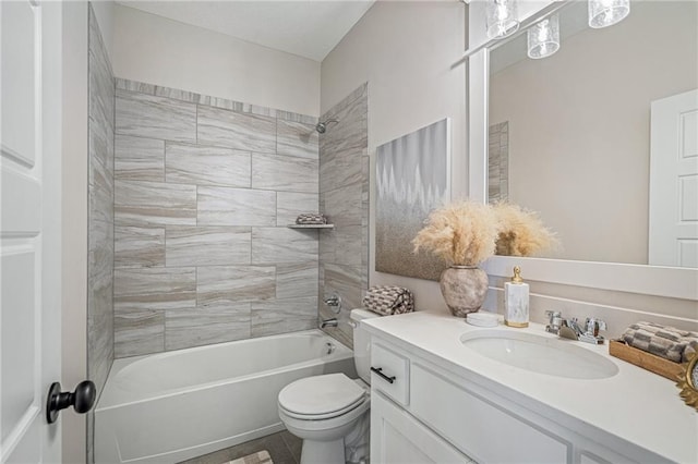 19499 W 114th Ter, Olathe, KS 66061 - bathroom with vanity,  shower combination, and tile patterned floors