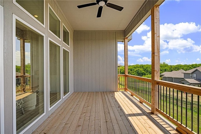 19499 W 114th Ter, Olathe, KS 66061 - deck featuring ceiling fan