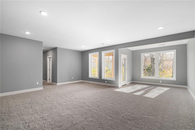 19455 W 114th Ter, Olathe, KS 66061 - carpeted empty room featuring baseboards and recessed lighting
