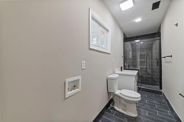 605 Oak St, Leavenworth, KS 66048 - full bath with tile patterned flooring, a shower stall, and vanity