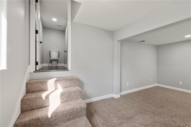 2101 Spruce St, Leavenworth, KS 66048 - living area with carpet floors and recessed lighting