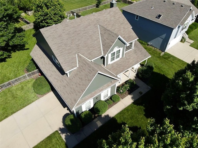 12499 S Marion St, Olathe, KS 66061 - aerial view of property and surrounding area