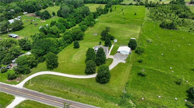 15376 Loring Rd, Bonner Springs, KS 66012 - aerial view of property and surrounding area featuring rural landscape
