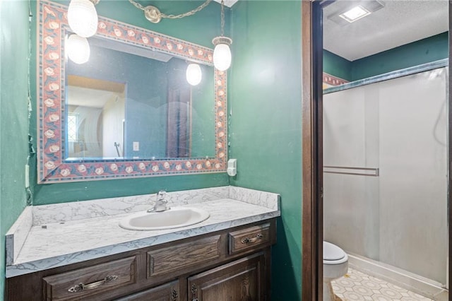 4445 NW 52nd Ter, Topeka, KS 66618 - bathroom featuring vanity and a stall shower