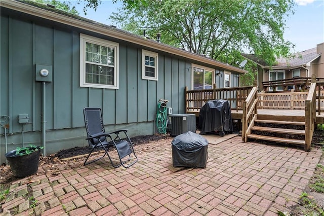 1275 NE Tudor Rd, Lees Summit, MO 64086 - view of patio / terrace featuring grilling area and a wooden deck