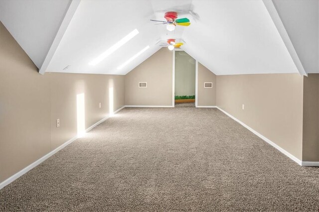 245 SW 400th Rd, Warrensburg, MO 64093 - bonus room with vaulted ceiling, ceiling fan, and carpet floors