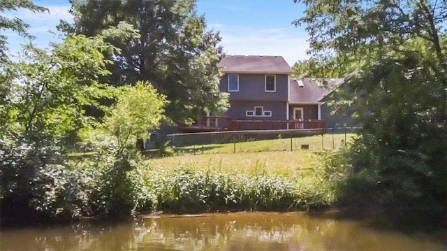 245 SW 400th Rd, Warrensburg, MO 64093 - rear view of house with a water view