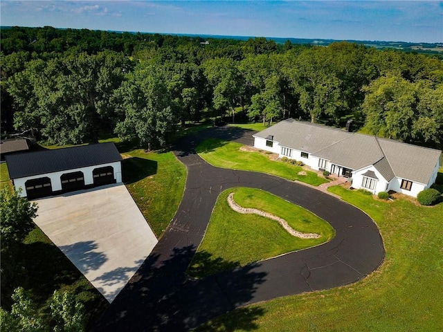 1901 NE River Ridge Rd, Saint Joseph, MO 64507 - view from above of property featuring a forest