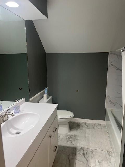 1901 NE River Ridge Rd, Saint Joseph, MO 64507 - full bathroom featuring marble look tile flooring and vanity