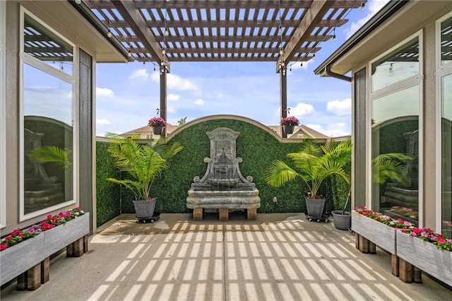 17117 Bluejacket St, Overland Park, KS 66221 - view of patio featuring a pergola