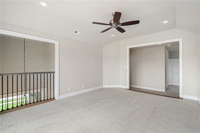 17117 Bluejacket St, Overland Park, KS 66221 - unfurnished bedroom featuring recessed lighting, carpet flooring, and a ceiling fan