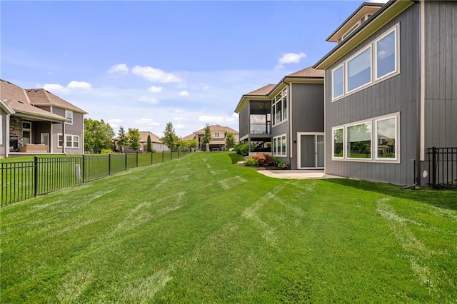17117 Bluejacket St, Overland Park, KS 66221 - fenced backyard with a residential view and a patio area