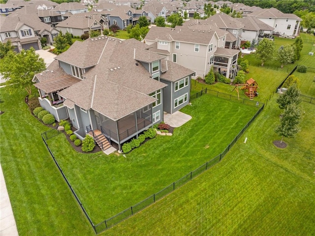 17117 Bluejacket St, Overland Park, KS 66221 - aerial perspective of suburban area