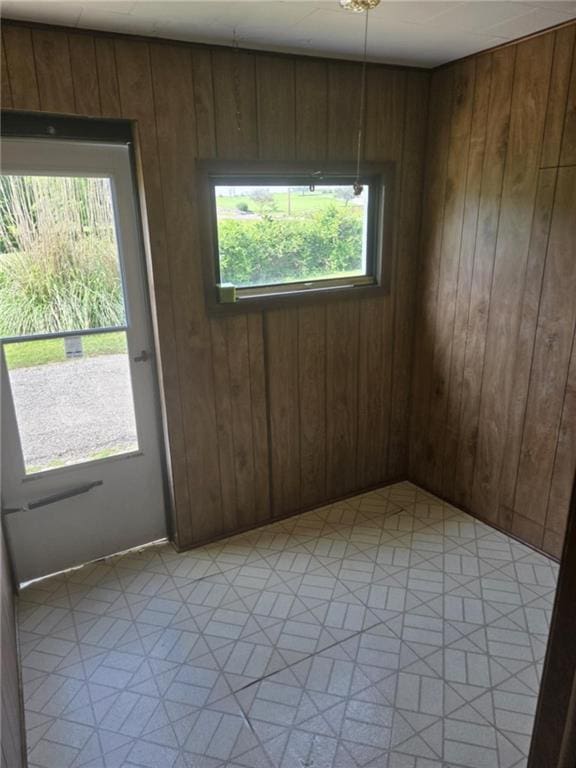 18916 166th St, Basehor, KS 66007 - unfurnished room featuring wooden walls and light floors