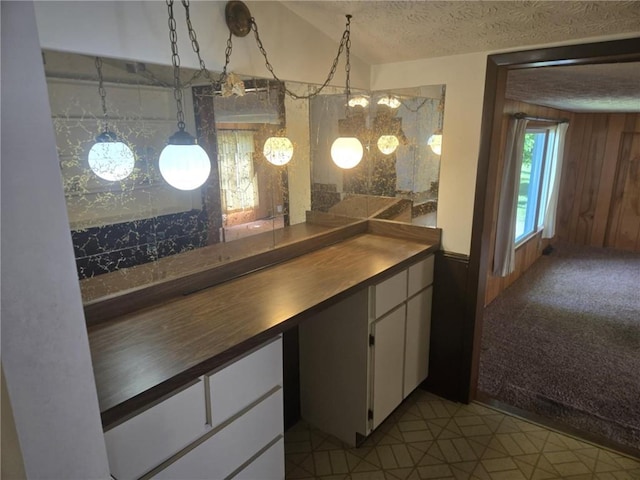 18916 166th St, Basehor, KS 66007 - bar area with wooden walls and a textured ceiling