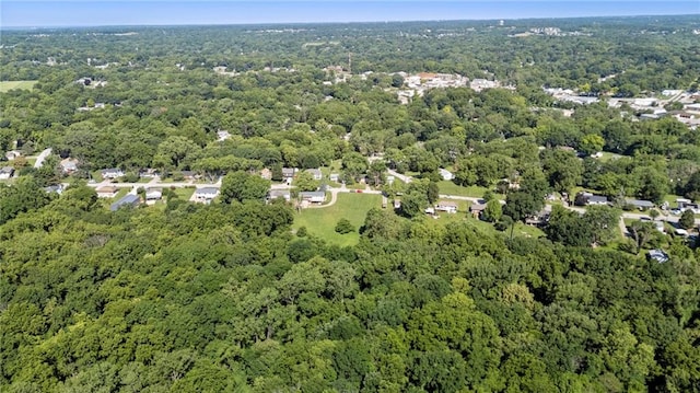 5525 NE Meadowbrook Rd, Kansas City, MO 64119 - aerial view of property and surrounding area featuring a forest