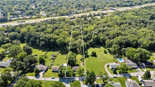 5525 NE Meadowbrook Rd, Kansas City, MO 64119 - view of property location with property boundaries highlighted