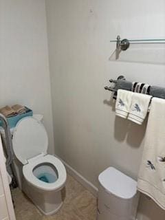 114 S Appleton St, Sugar Creek, MO 64054 - bathroom with toilet and tile patterned flooring