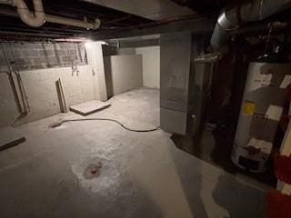 114 S Appleton St, Sugar Creek, MO 64054 - unfinished below grade area with gas water heater