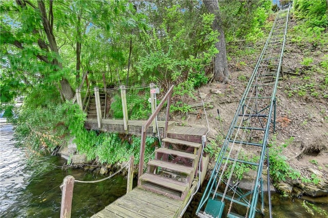 3 M St, Lake Lotawana, MO 64086 - dock featuring a water view