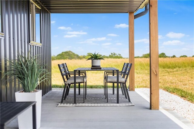1372 N 150th Rd, Baldwin City, KS 66006 - view of patio / terrace with a view of countryside