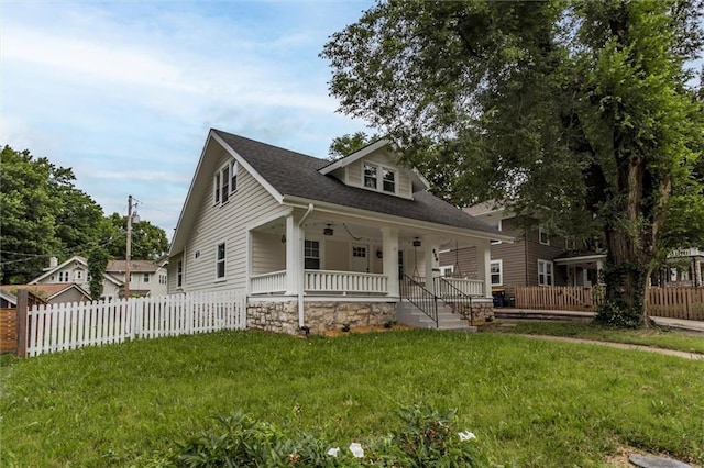 826 W 75th St, Kansas City, MO 64114 - bungalow with a porch and roof with shingles