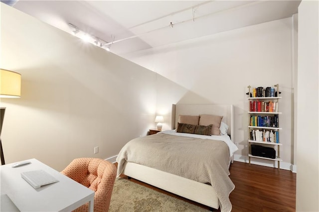 200 Main St Unit 509, Kansas City, MO 64105 - bedroom with rail lighting and wood finished floors