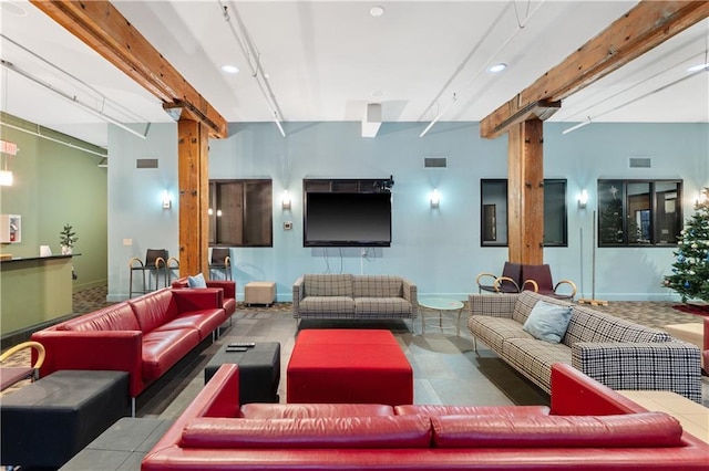 200 Main St Unit 509, Kansas City, MO 64105 - lobby featuring beam ceiling