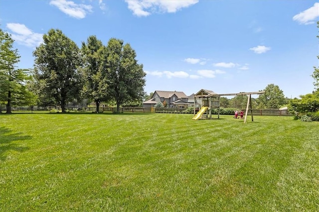 5814 Aminda St, Shawnee, KS 66226 - view of yard featuring a playground