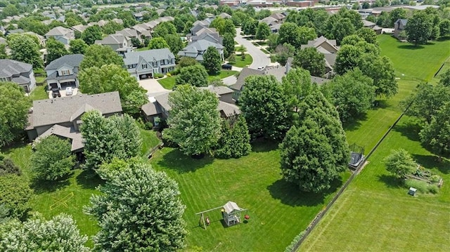 5814 Aminda St, Shawnee, KS 66226 - aerial perspective of suburban area
