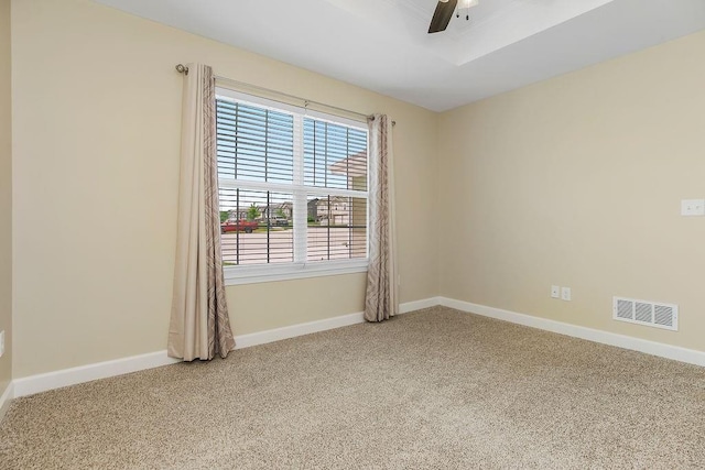 21119 E 8th St S, Independence, MO 64056 - spare room with ceiling fan and carpet floors