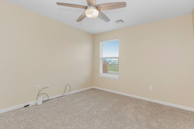 21119 E 8th St S, Independence, MO 64056 - spare room featuring carpet flooring and ceiling fan