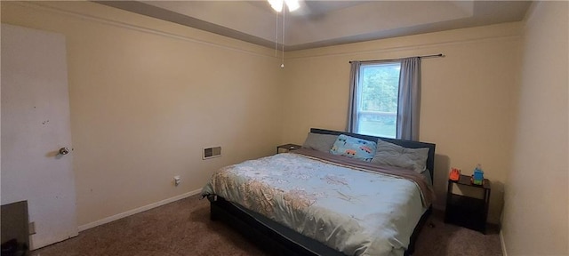 1431-33 E Penrose Ln, Olathe, KS 66062 - bedroom with carpet flooring and a raised ceiling