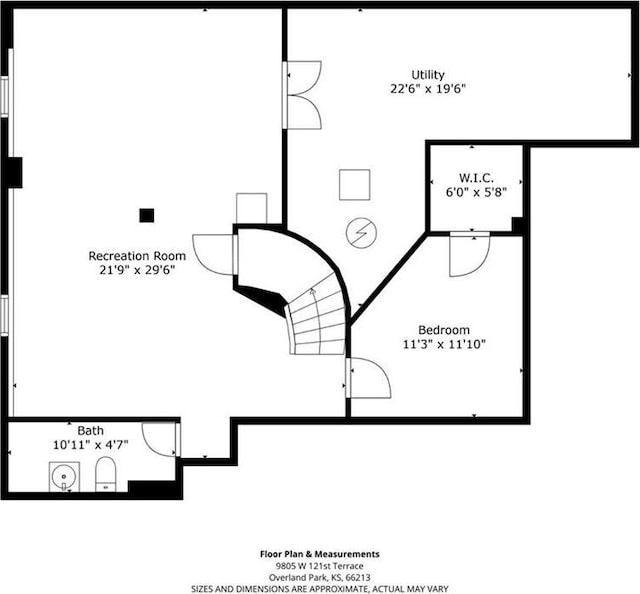 9805 W 121st Ter, Overland Park, KS 66213 - view of home floor plan