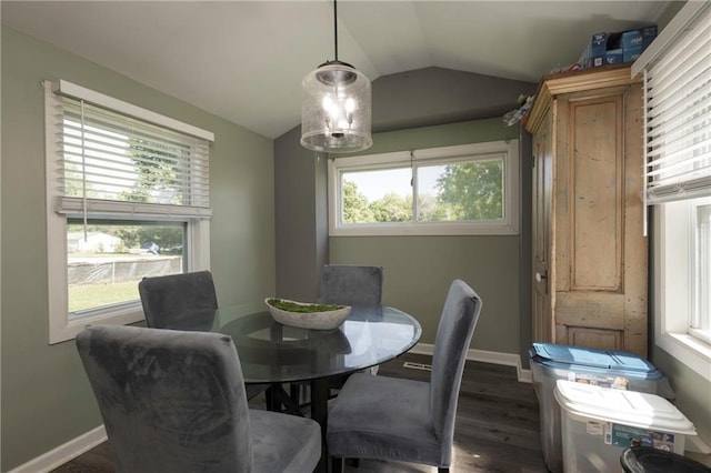 1934 E Mechanic Ave, Independence, MO 64050 - dining space featuring lofted ceiling and wood finished floors