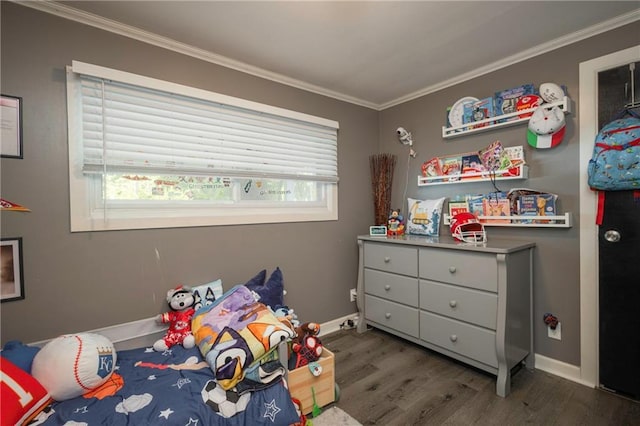 1934 E Mechanic Ave, Independence, MO 64050 - bedroom with crown molding and wood finished floors