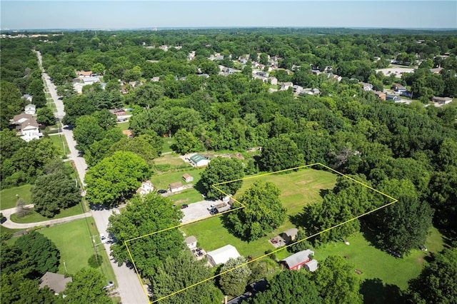 1934 E Mechanic Ave, Independence, MO 64050 - aerial view of property's location with property boundaries highlighted