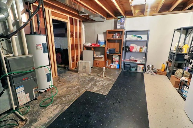 1503 Nottingham Dr, Warrensburg, MO 64093 - unfinished basement with water heater