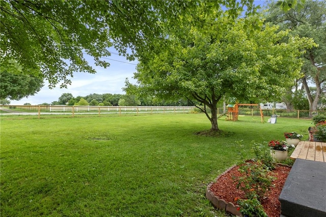 4901 E 215th St, Belton, MO 64012 - view of yard featuring a playground
