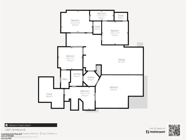 15801 Canterbury St, Overland Park, KS 66224 - view of property floor plan