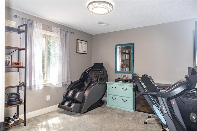 8605 Deer Run St, Lenexa, KS 66220 - office featuring carpet flooring and a textured ceiling