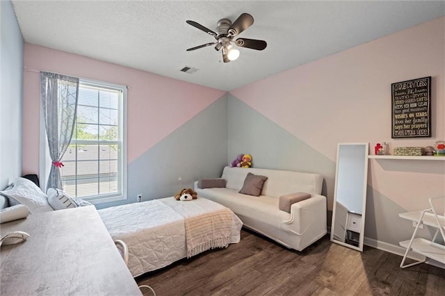 22116 W 51st St, Shawnee, KS 66226 - bedroom featuring wood finished floors and a ceiling fan